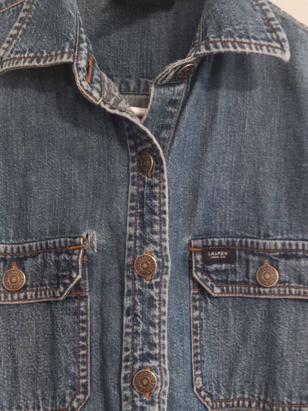 Lauren Ralph Lauren Blue Denim Women's Jeans Jacket